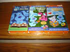 BLUE'S CLUES VHS 3 TAPE LOT ~ Playtime with Periwinkle + Story Time + Magenta
