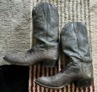 J. Chisholm Exotic Ostrich Cowboy Boots - 12D  Gray