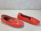 Tory Burch Red Patent Leather Flat Shoes Women's Size 8 M