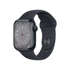 Apple Watch Series 8 41mm Midnight Aluminum Case with Sport Band, M/L (GPS)...