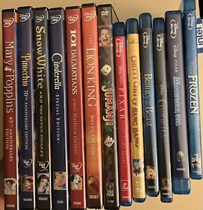Disney Movie Lot - 13 Total - Blu-ray and DVDs