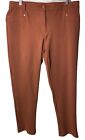 Chico's 2.5 Women’s Size 14P Tan Stretch So Slimming Refined Ponte Ankle Pants