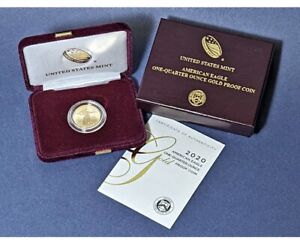 2020 W $10 Type I Gold American Eagle Proof Coin  With OGP and COA