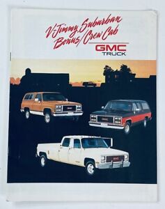 1989 GMC Truck V-Jimmy Suburban Dealer Showroom Sales Brochure Guide Catalog