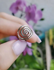 Meditation Band Handmade Solid 925 Sterling Silver Ring Statement Band All Size