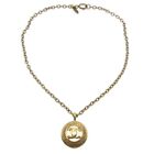 Chanel Medallion Gold Chain Pendant Necklace 3842 110464