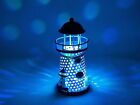 Ornament Nautical Ocean Metal Lighthouse Changing LED Light Night Tabletop Decor