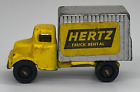 Vintage Barclay Hertz Truck Rental Yellow Slush Metal Removable Cargo Box