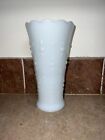 Milk Glass Vase Anchor Hocking Pearls and Tears Table Vase 7.25” Tall