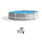 Intex Prism Frame Above Ground Swimming Pool with Pump