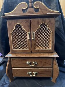 Vintage Price Import Japan  Armoire Jewelry  Music Box - Works!