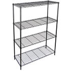 Wire Shelving Rack Shelf 4-Tier  Household Kitchen Storage Metal Shelf Organizer