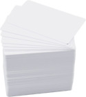 100 Pack Premium Blank PVC Cards, CAETOUNG CR80 30 Mil Graphic Quality White Pla