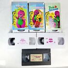 Lot of 6 Vintage 90's Barney VHS Tape Alphabet Senses Shapes Colors Sing A Long