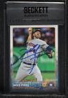 2015 Topps Update Mike Fiers #US351 BAS Seal of Authenticity Auto