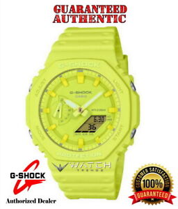 Casio G-Shock GA2100-9A9 Analog Digital Yellow Watch - Authorized Dealer