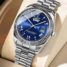 BINBOND Classic Men's Watch Stainless Steel Waterproof Date Quartz Wrist Watches
