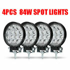 4X LED Work Light SPOT Lights For Truck Off Road Tractor ATV Round 84W US SHIP