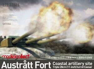 1/72 Modelcollect UA72344 Austratt fort coastal artillery site triple 28cm turre