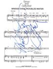 Paul Simon & A.Garfunkel Signed Autograph Bridge Over Troubled Water Sheet Music