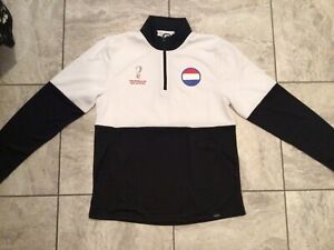 New mens Sz M black white FIFA World Cup Qatar 2022  Netherlands  jersey