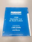 1998 NASON PAINT DOMESTIC COLORS CHIP CATALOG USED FROM MY CATALOG RACK