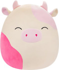 Squishmallows Original 20-Inch Caedyn Cream Cow Jumbo Plush with Pink Spots New