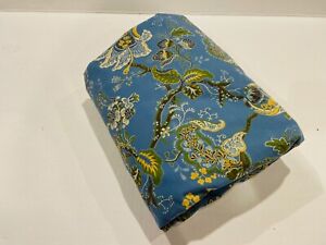 New ListingPOTTERY BARN Blue Palampore Floral Yellow Green Duvet Cover- King Size
