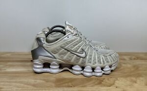 Nike Shox TL White Metallic Silver Running Shoes AV3595-100 Rare Men’s Size 8.5