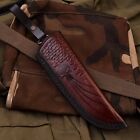 HANDMADE PURE LEATHER HAND CRAFTED BELT SHEATH HOLSTER FOR FIXED BLADE KNIFE