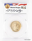 New Listing2021 $10 1/4 oz Gold American Eagle T2 PCGS MS70 FDI - Michael Reagan Signature