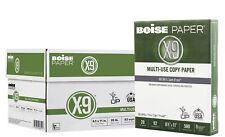 Boise X-9 Multi-Use Copy Paper, Letter, 20 Lb, Bright White, 500/Ream, 10-PK