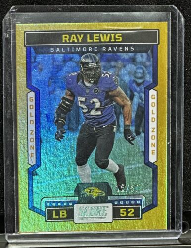 2023 Score Ray Lewis Gold Zone /50 Baltimore Ravens #195 SSP