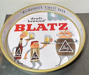 Vintage 1959 Blatz Bottle Keg and Can Man Beer Tray Clean Milwaukee’s Finest
