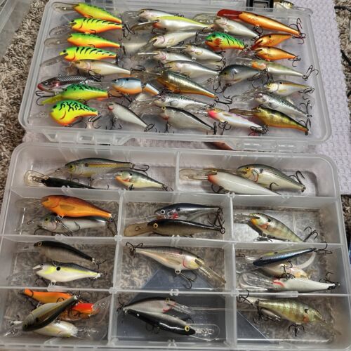 New ListingRapala Fishing Lures Lot Of 70+ Various Types