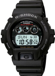 Casio G-Shock Men's Tough Solar Atomic Black Resin Band 50mm Watch GW6900-1