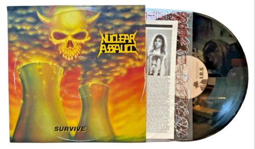 Nuclear Assault - Survive -Mint Vinyl - 1988 1st Thrash Metal Promo LP IRS-42195