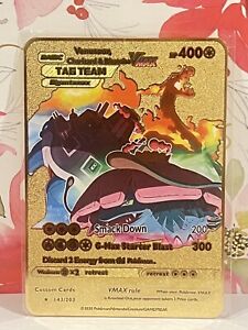 Charizard Venusaur Blastoise Gold Metal Pokémon Card Collectible/Gift/Display