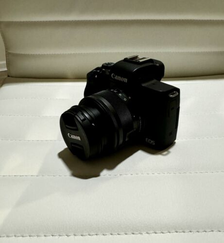 Canon EOS M50 Mirrorless Camera with 15/45mm Lens, Batteries & Storage Included!