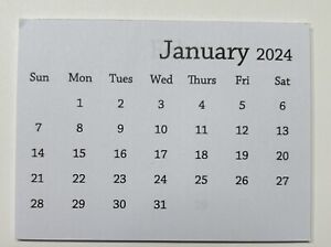 2024 Tear Off Mini Calendars - 2 1/4