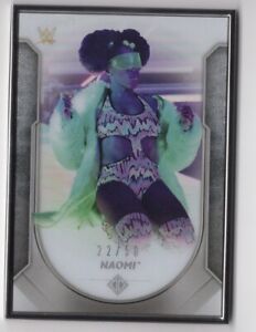 Naomi 2021 Topps Transcendent WWE Base Metal Framed Card #32 /50