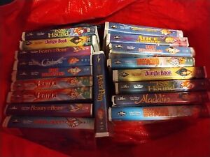 Disney Black Diamond Series VHS Movies lot ..