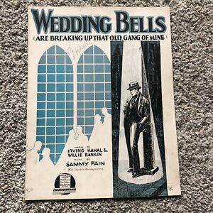 Wedding Bells (Are Breaking Up That Old Gang of Mine) - 1932 sheet music