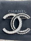 Authentic CHANEL CC Baguette Crystal Large Brooch