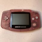 Nintendo Game Boy Advance Handheld System Fuchsia Pink Works Tested GBA Clean