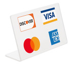Visa/MasterCard/American Express Acrylic Counter Sign