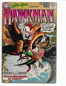 BRAVE AND THE BOLD 43 - VG+ 4.5 - EARLY HAWKMAN - HAWKGIRL - MANHAWK (1962)