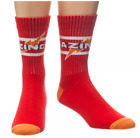 Big Bang Theory Bazinga Red Crew Socks