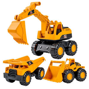 Excavator & Dump Truck Toy for Kids Truck & Bulldozer Digger - Construction 11