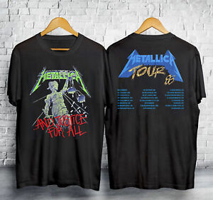 1988 Metallica Music Tour Unisex T-Shirt Gift For All Fans S-3XL